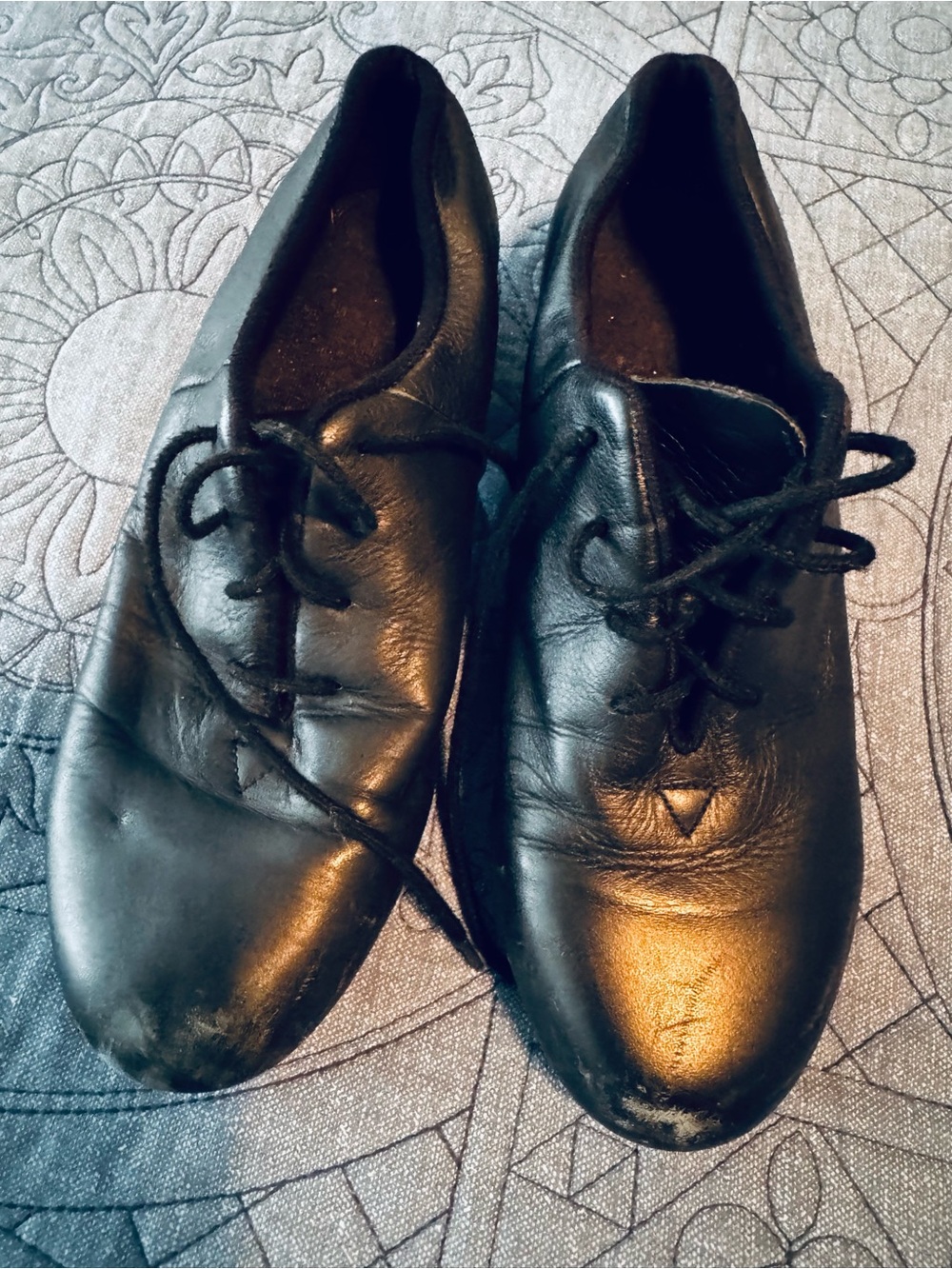 Bloch Kids Black Lace-Up Tap Shoes